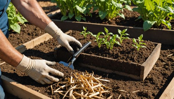 Pratiquer le paillage pour protéger la terre du soleil